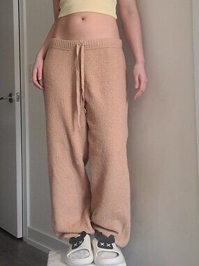 Aeuie Knit Oversized Jogger Pants